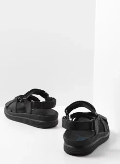 Sandalen|Wolky Action Lady zwart gevet leer