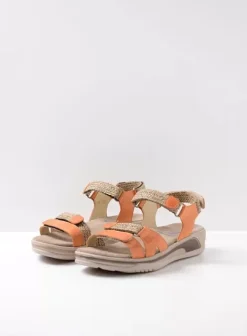 Voorjaar/zomer|Wolky Acula oranje leer