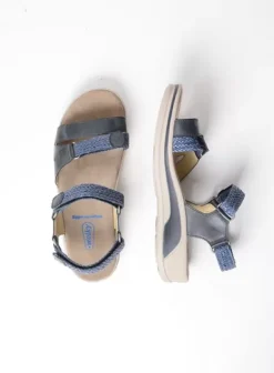 Voorjaar/zomer|Wolky Acula blauw leer