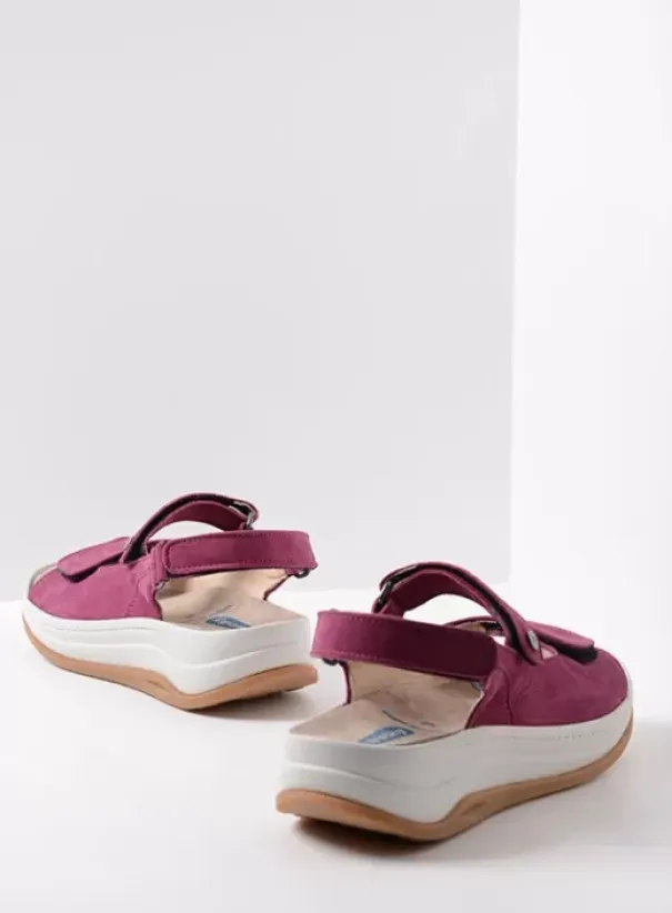 Sandalen|Voorjaar/zomer|Wolky Adura fuchsia nubuck