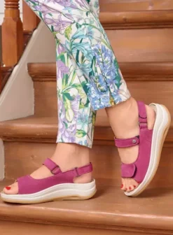 Sandalen|Voorjaar/zomer|Wolky Adura fuchsia nubuck