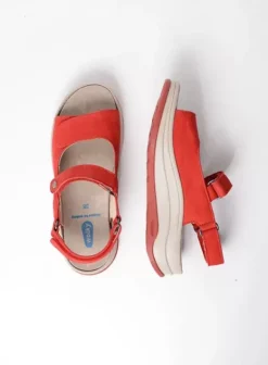 Voorjaar/zomer|Sandalen|Wolky Adura rood nubuck