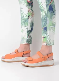 Sandalen|Voorjaar/zomer|Wolky Adura oranje nubuck