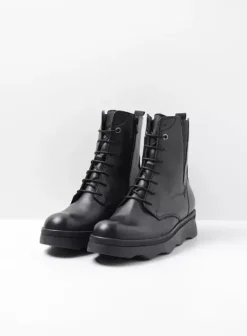 Laarzen|Wolky Akita zwart leer