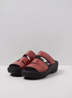 Slippers|Voorjaar/zomer|Wolky Aporia rood leer