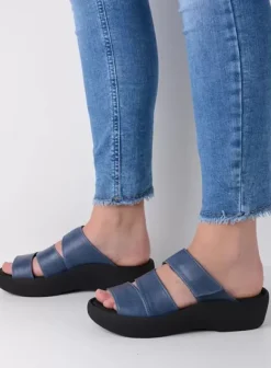 Slippers|Voorjaar/zomer|Wolky Aporia jeans leer
