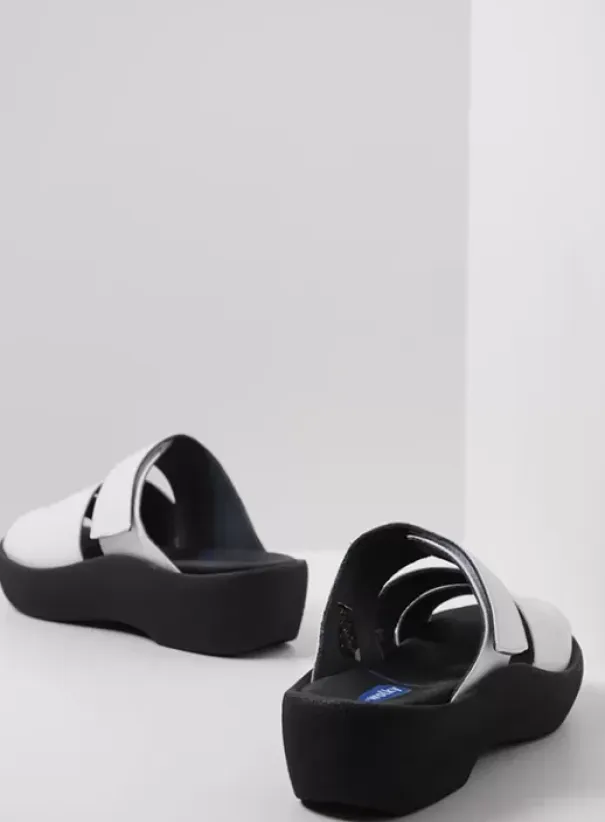 Slippers|Voorjaar/zomer|Wolky Aporia wit leer