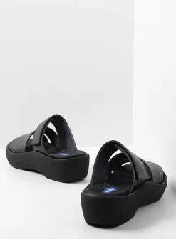 Slippers|Voorjaar/zomer|Wolky Aporia zwart leer