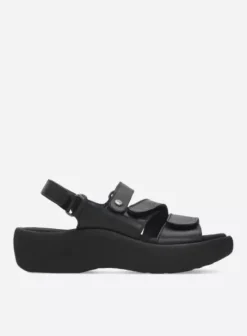 Sandalen|Voorjaar/zomer|Wolky Avalon zwart leer