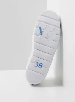 Sneakers|Veterschoenen|Wolky Babati lichtblauw canvas/suede