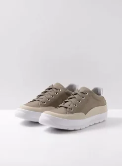 Sneakers|Veterschoenen|Wolky Babati kaki canvas/suede
