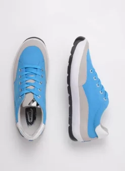 Sneakers|Veterschoenen|Wolky Babati jeans canvas/suede