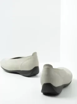 Instappers|Wolky Ballet grijs nubuck