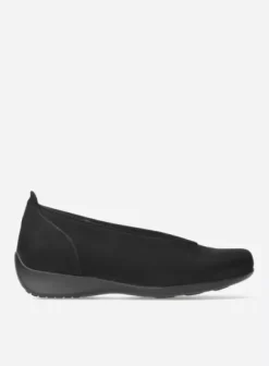 Instappers|Wolky Ballet zwart nubuck