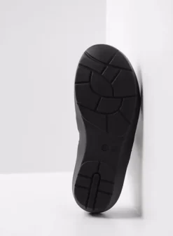 Slippers|Wolky Bassa antraciet crocolook lakleer