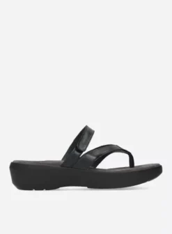 Slippers|Wolky Bassa zwart leer