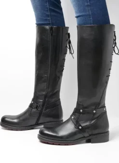 Laarzen|Wolky Belmore zwart leer