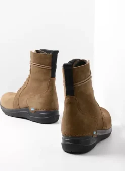 Hielspoor|Laarzen|Wolky Bluff donker taupe suede