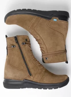 Hielspoor|Hallux Valgus|Wolky Bluff HV donker taupe suede