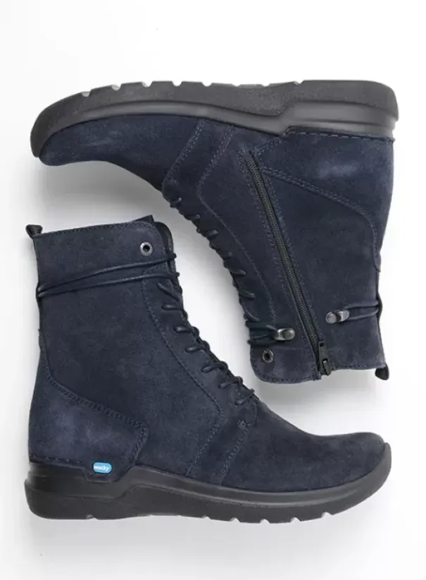 Hielspoor|Hallux Valgus|Wolky Bluff HV blauw suede