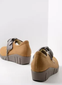 Hielspoor|Veterschoenen|Wolky Boston middenbruin nubuck