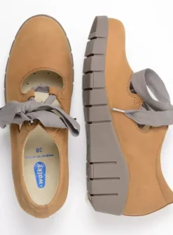 Hielspoor|Veterschoenen|Wolky Boston middenbruin nubuck