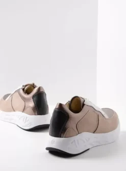 Hielspoor|Wandelschoenen|Wolky Bounce safari/brons combi leer