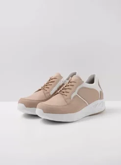 Hielspoor|Wandelschoenen|Wolky Bounce beige-wit nubuck