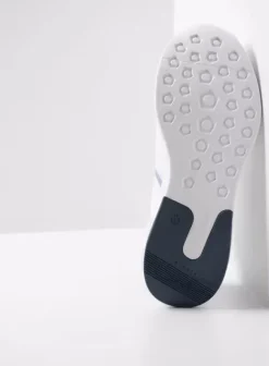 Hielspoor|Wandelschoenen|Wolky Bounce wit/blauw leer