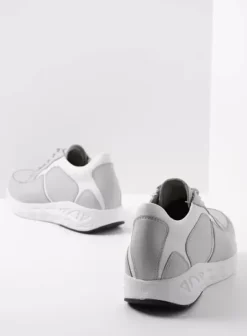 Hielspoor|Wandelschoenen|Wolky Bounce lichtgrijs leer