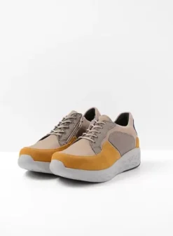 Hielspoor|Wandelschoenen|Wolky Bounce grijs combi leer