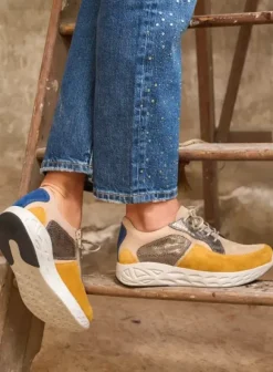 Hielspoor|Wandelschoenen|Wolky Bounce grijs combi leer