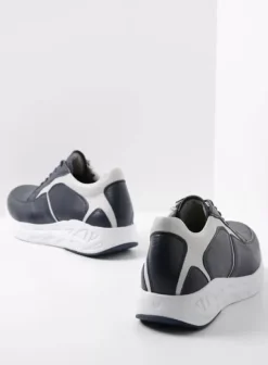 Hielspoor|Wandelschoenen|Wolky Bounce denim/gebroken wit leer