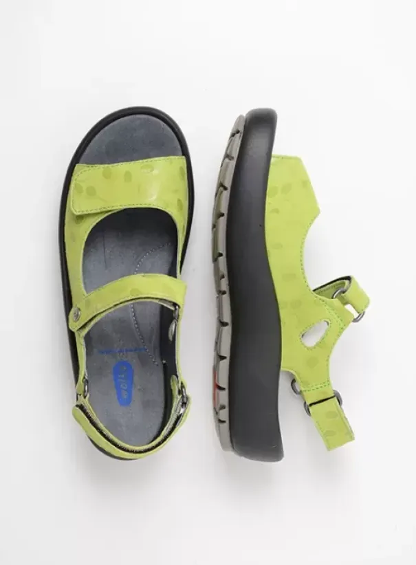 Sandalen|Wolky Brasilia lime leer