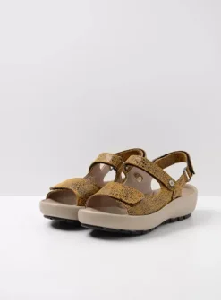 Sandalen|Wolky Brasilia oker leer