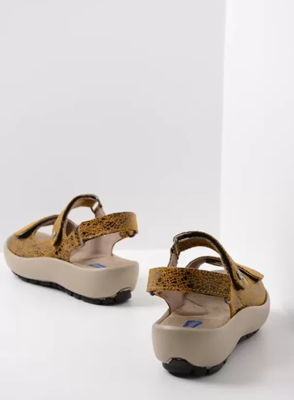 Sandalen|Wolky Brasilia oker leer
