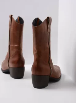 Laarzen|Wolky Caprock cognac leer