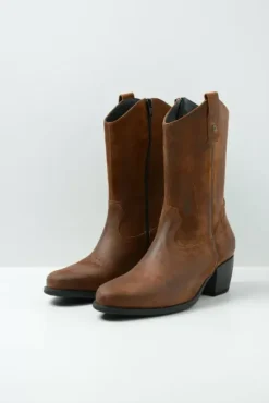 Laarzen|Wolky Caprock cognac suede