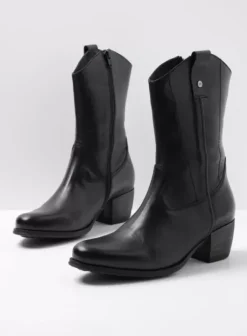 Laarzen|Wolky Caprock zwart leer