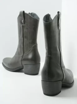 Laarzen|Wolky Caprock antraciet leer