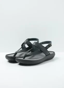 Sandalen|Voorjaar/zomer|Wolky Cebu zwart mat leer