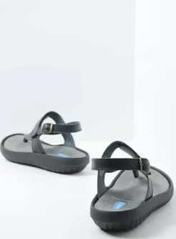 Sandalen|Voorjaar/zomer|Wolky Cebu zwart mat leer