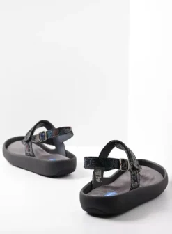 Sandalen|Voorjaar/zomer|Wolky Cebu zwart/blauw suede