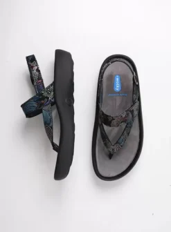 Sandalen|Voorjaar/zomer|Wolky Cebu zwart/blauw suede