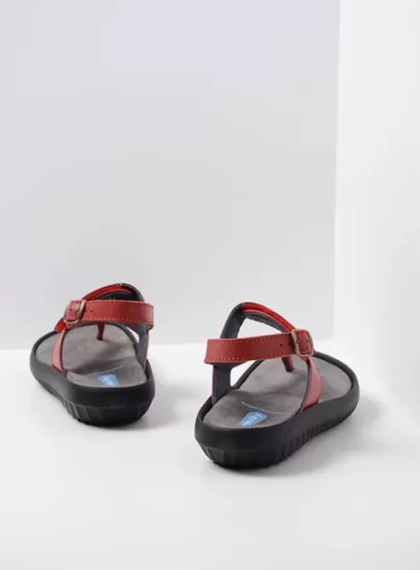 Sandalen|Voorjaar/zomer|Wolky Cebu rood leer