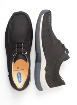 Sneakers|Veterschoenen|Wolky Celebration zwart nubuck