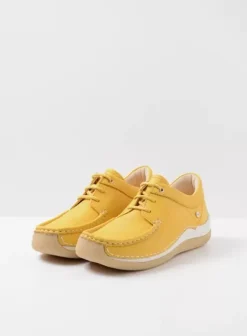 Sneakers|Veterschoenen|Wolky Celebration geel leer