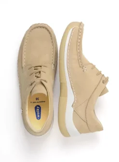 Sneakers|Veterschoenen|Wolky Celebration beige nubuck