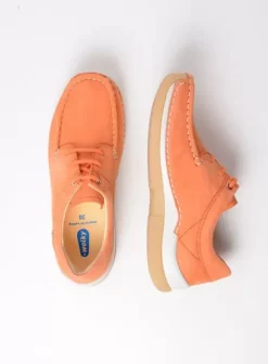 Sneakers|Veterschoenen|Wolky Celebration oranje nubuck