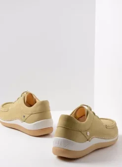 Sneakers|Veterschoenen|Wolky Celebration lichtgroen nubuck